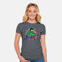 Why You Little Spidey-Womens-Fitted-Tee-joerawks