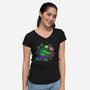 Why You Little Spidey-Womens-V-Neck-Tee-joerawks