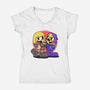 Eternia Head-Womens-V-Neck-Tee-joerawks