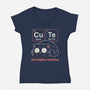 Cute But Highly Reactive-Womens-V-Neck-Tee-Popnotic