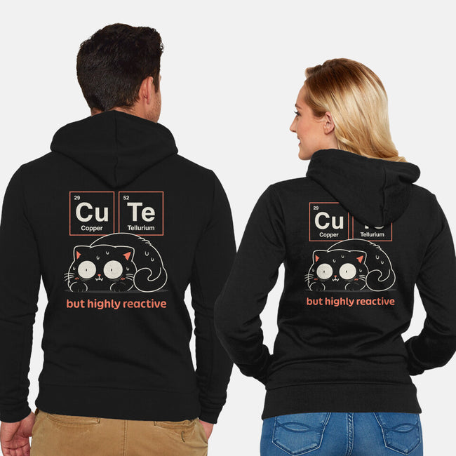 Cute But Highly Reactive-Unisex-Zip-Up-Sweatshirt-Popnotic