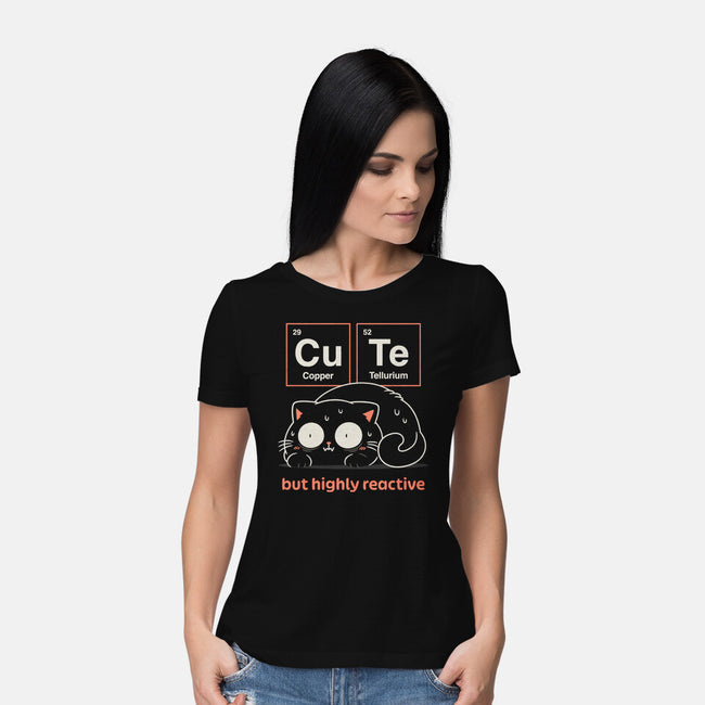 Cute But Highly Reactive-Womens-Basic-Tee-Popnotic