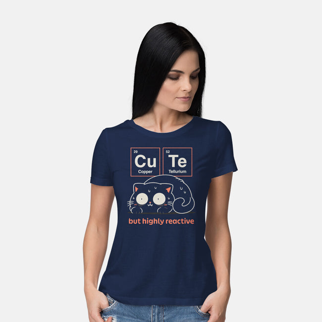 Cute But Highly Reactive-Womens-Basic-Tee-Popnotic