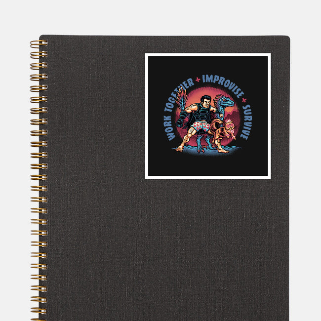 Team Survival-None-Glossy-Sticker-glitchygorilla