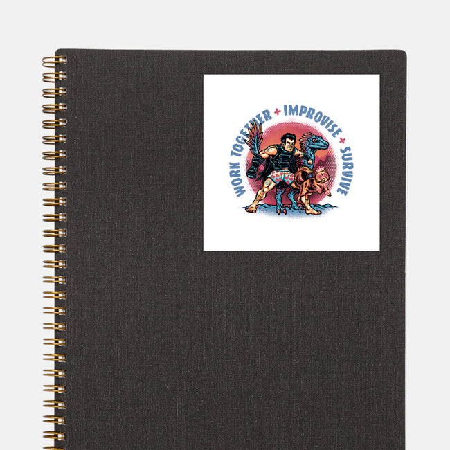 Team Survival-None-Glossy-Sticker-glitchygorilla