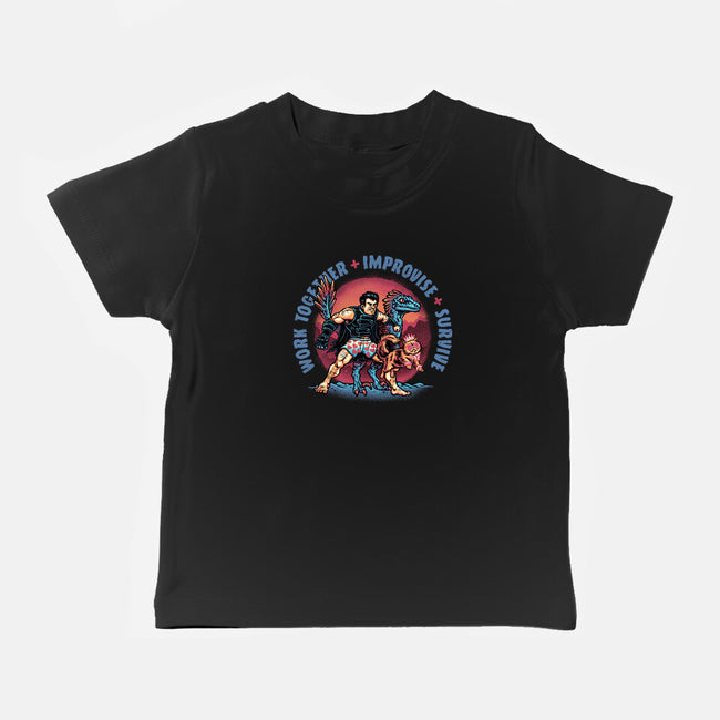 Team Survival-Baby-Basic-Tee-glitchygorilla