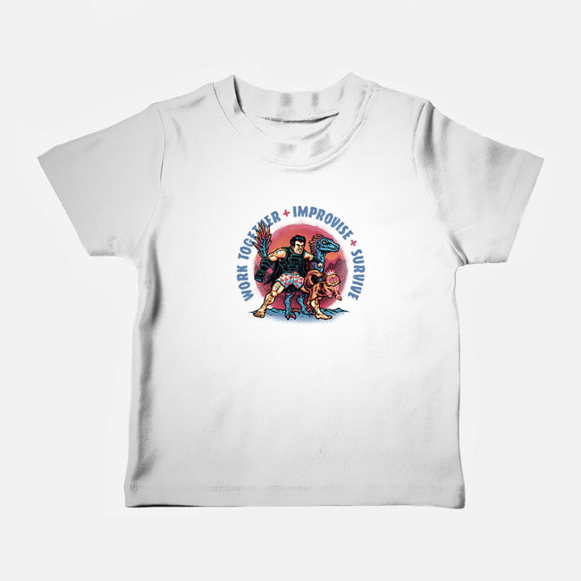 Team Survival-Baby-Basic-Tee-glitchygorilla