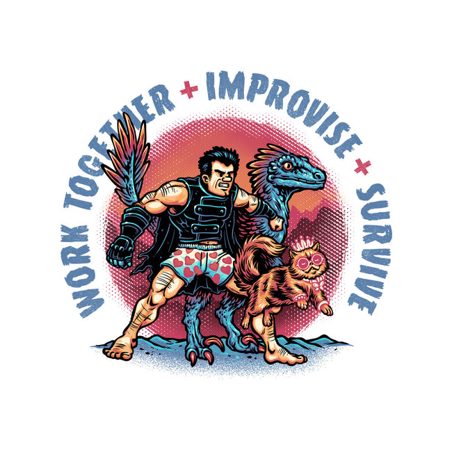 Team Survival-Womens-Racerback-Tank-glitchygorilla