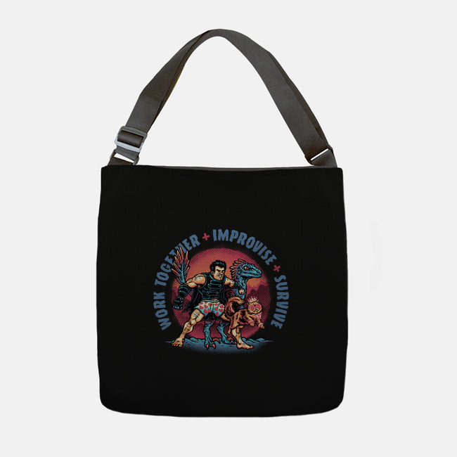 Team Survival-None-Adjustable Tote-Bag-glitchygorilla