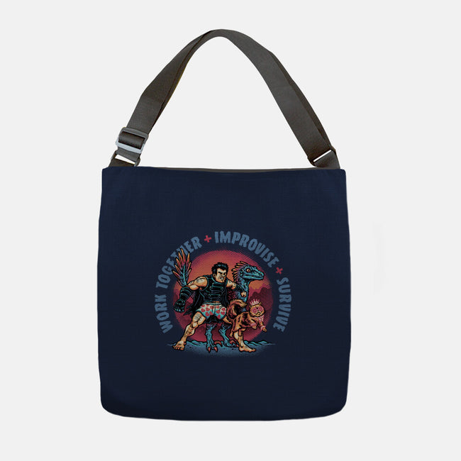 Team Survival-None-Adjustable Tote-Bag-glitchygorilla