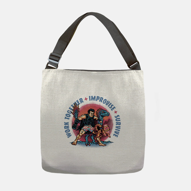 Team Survival-None-Adjustable Tote-Bag-glitchygorilla
