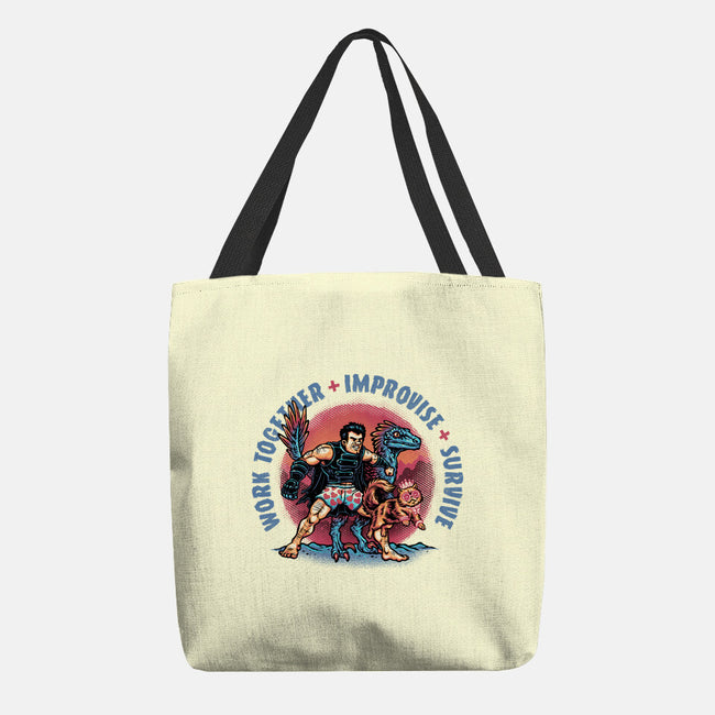 Team Survival-None-Basic Tote-Bag-glitchygorilla