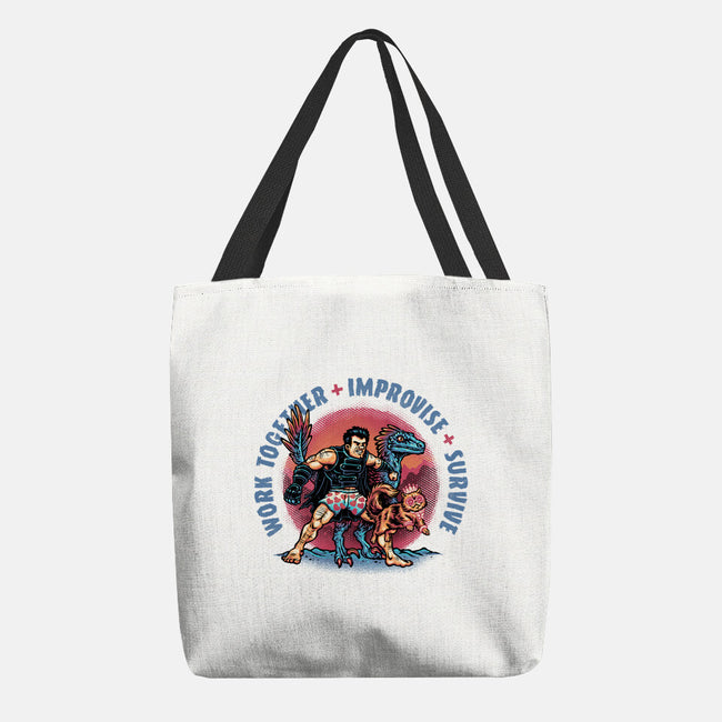 Team Survival-None-Basic Tote-Bag-glitchygorilla