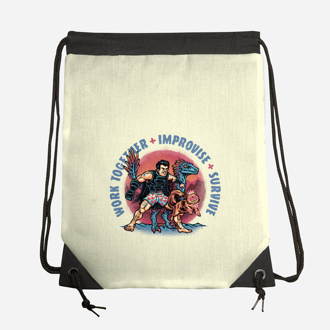Team Survival-None-Drawstring-Bag-glitchygorilla