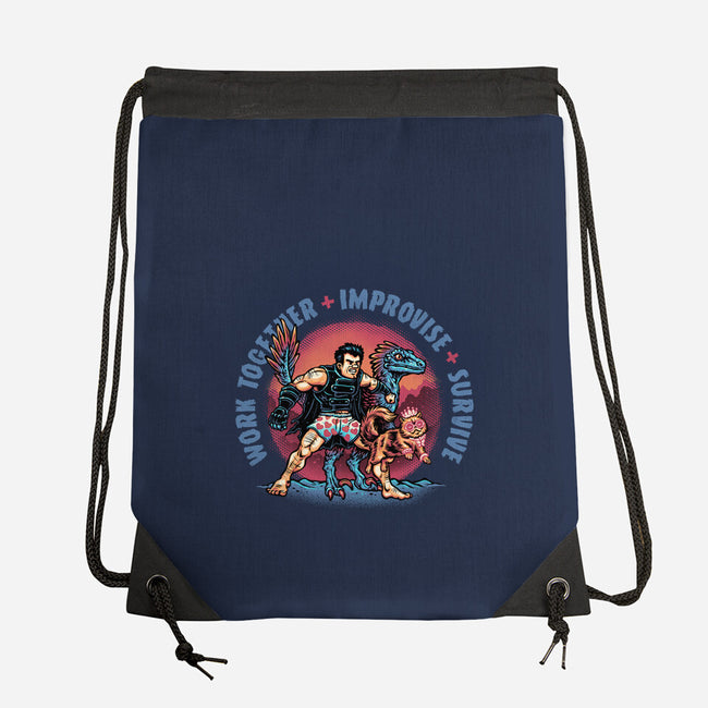 Team Survival-None-Drawstring-Bag-glitchygorilla