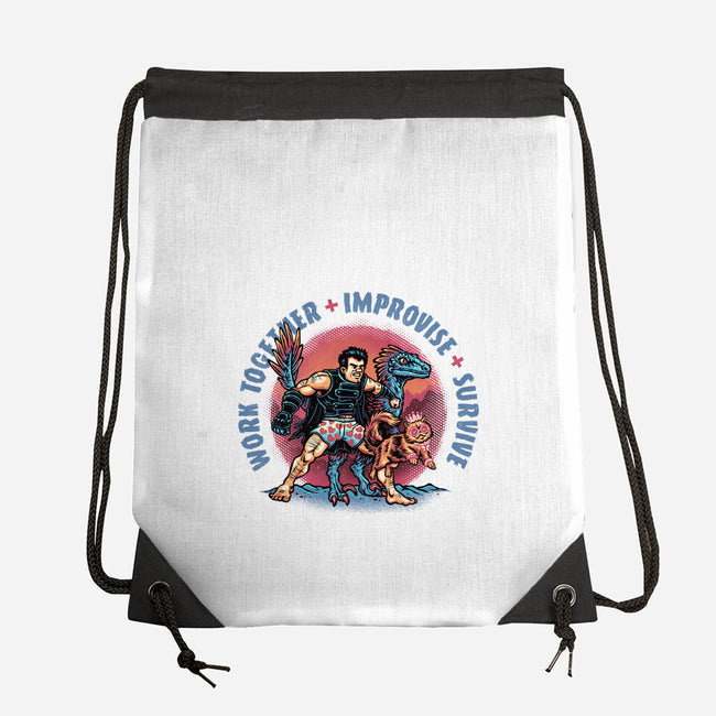 Team Survival-None-Drawstring-Bag-glitchygorilla