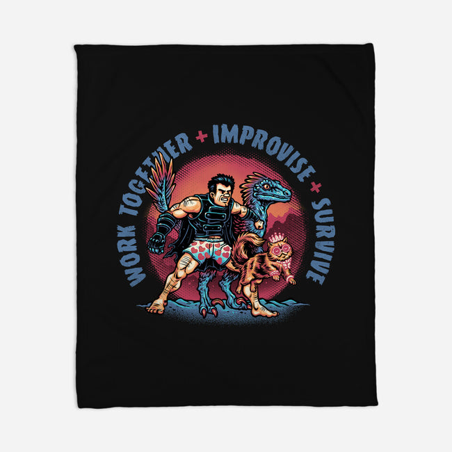 Team Survival-None-Fleece-Blanket-glitchygorilla