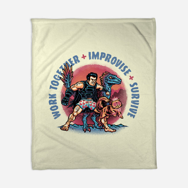 Team Survival-None-Fleece-Blanket-glitchygorilla