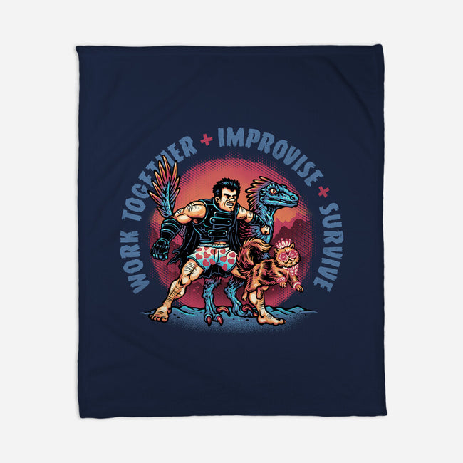 Team Survival-None-Fleece-Blanket-glitchygorilla