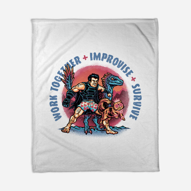 Team Survival-None-Fleece-Blanket-glitchygorilla