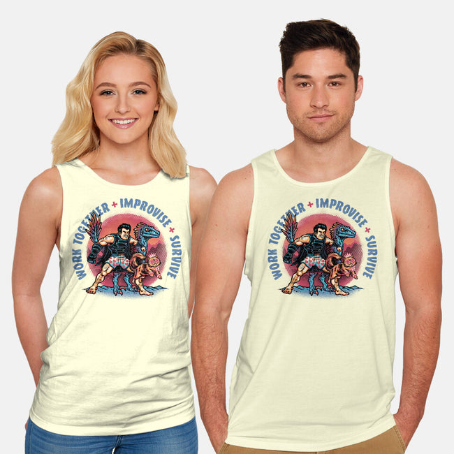 Team Survival-Unisex-Basic-Tank-glitchygorilla
