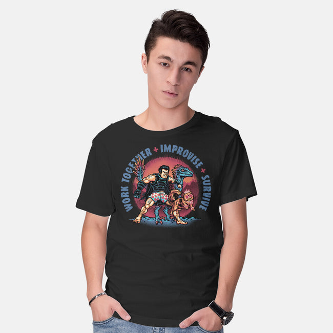Team Survival-Mens-Basic-Tee-glitchygorilla