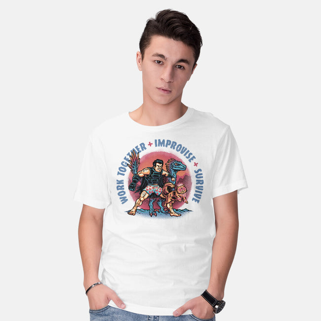 Team Survival-Mens-Basic-Tee-glitchygorilla
