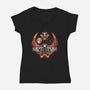 Red Wing Pilot-Womens-V-Neck-Tee-glitchygorilla