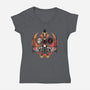 Red Wing Pilot-Womens-V-Neck-Tee-glitchygorilla