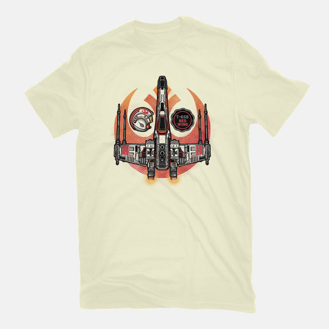 Red Wing Pilot-Mens-Basic-Tee-glitchygorilla