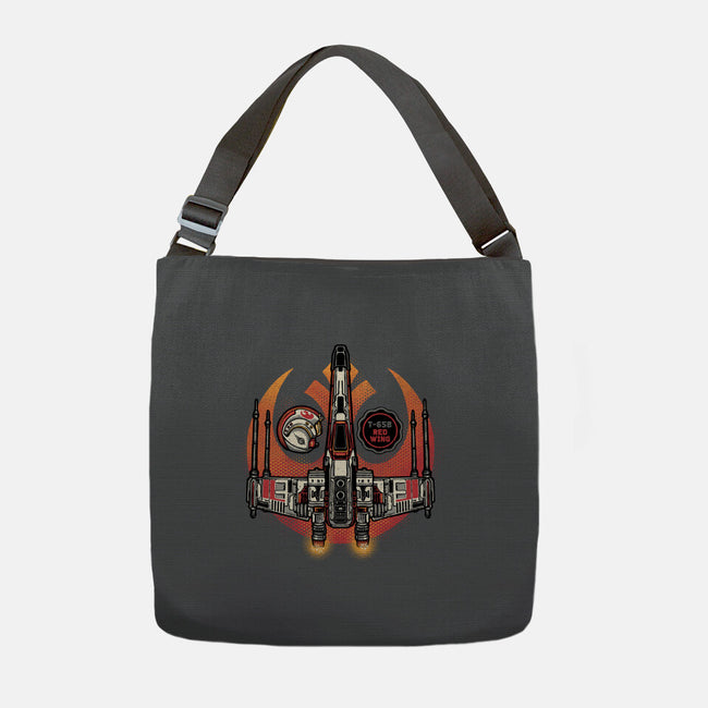Red Wing Pilot-None-Adjustable Tote-Bag-glitchygorilla