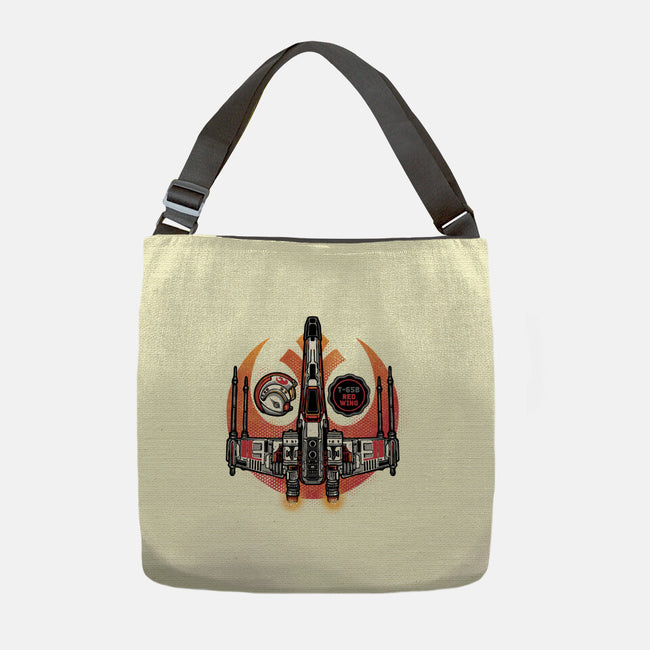 Red Wing Pilot-None-Adjustable Tote-Bag-glitchygorilla