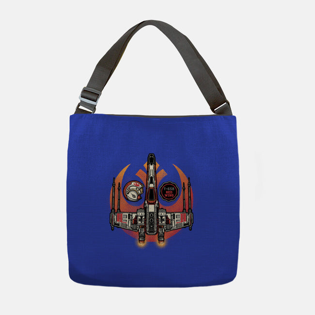 Red Wing Pilot-None-Adjustable Tote-Bag-glitchygorilla