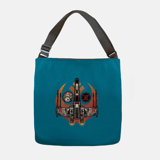 Red Wing Pilot-None-Adjustable Tote-Bag-glitchygorilla