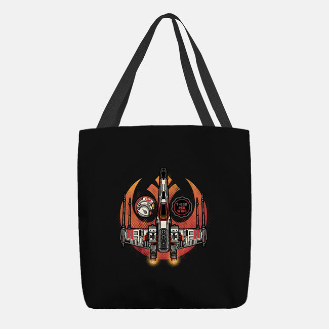 Red Wing Pilot-None-Basic Tote-Bag-glitchygorilla