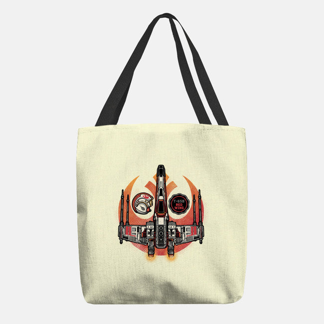 Red Wing Pilot-None-Basic Tote-Bag-glitchygorilla