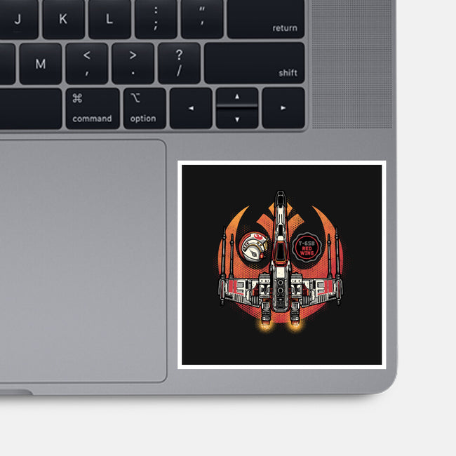 Red Wing Pilot-None-Glossy-Sticker-glitchygorilla