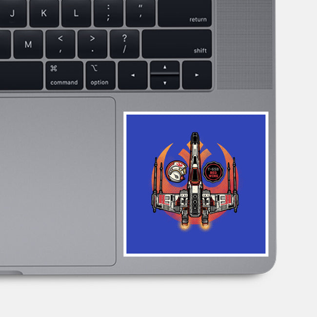 Red Wing Pilot-None-Glossy-Sticker-glitchygorilla