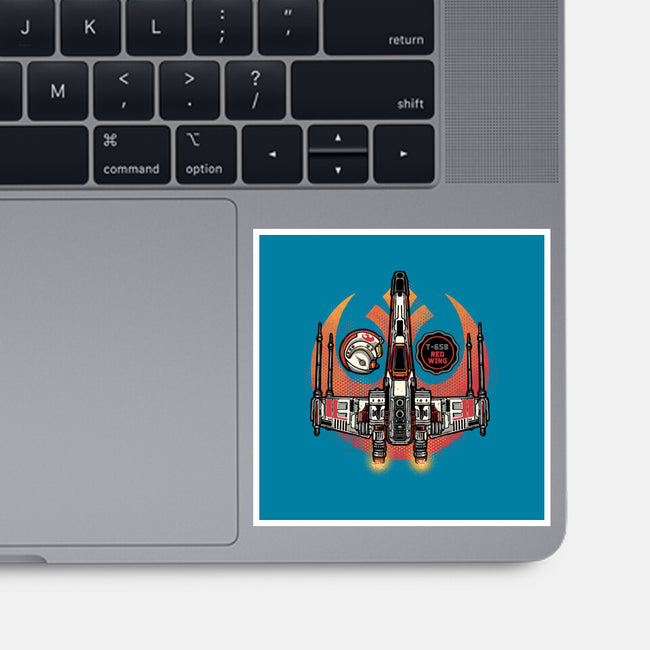 Red Wing Pilot-None-Glossy-Sticker-glitchygorilla
