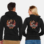 Red Wing Pilot-Unisex-Zip-Up-Sweatshirt-glitchygorilla