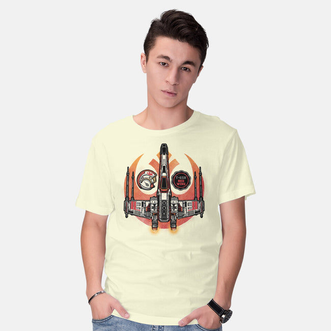 Red Wing Pilot-Mens-Basic-Tee-glitchygorilla