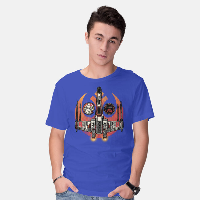 Red Wing Pilot-Mens-Basic-Tee-glitchygorilla