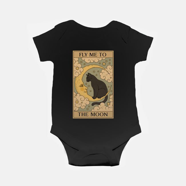 Fly Me To The Moon Tarot-Baby-Basic-Onesie-Thiago Correa