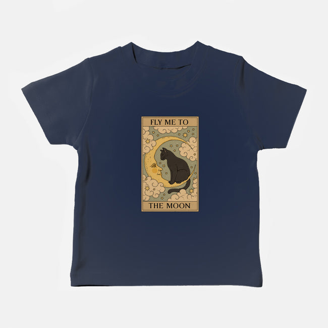 Fly Me To The Moon Tarot-Baby-Basic-Tee-Thiago Correa