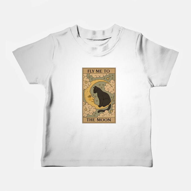 Fly Me To The Moon Tarot-Baby-Basic-Tee-Thiago Correa