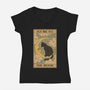 Fly Me To The Moon Tarot-Womens-V-Neck-Tee-Thiago Correa