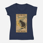 Fly Me To The Moon Tarot-Womens-V-Neck-Tee-Thiago Correa