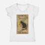Fly Me To The Moon Tarot-Womens-V-Neck-Tee-Thiago Correa