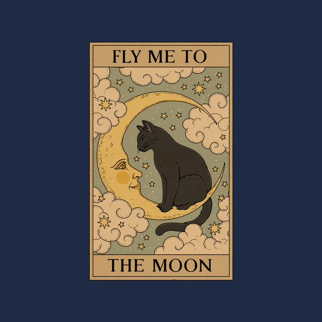 Fly Me To The Moon Tarot-Unisex-Kitchen-Apron-Thiago Correa