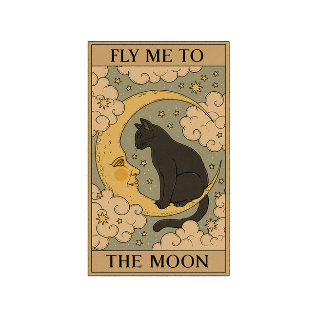 Fly Me To The Moon Tarot-Womens-Basic-Tee-Thiago Correa